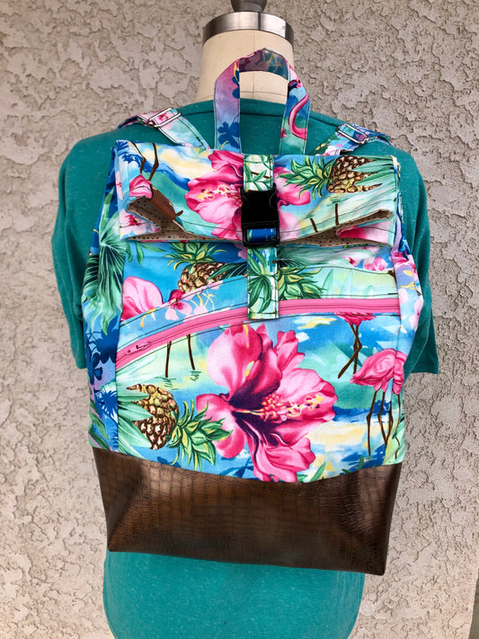 Backpack - flamingo paradise